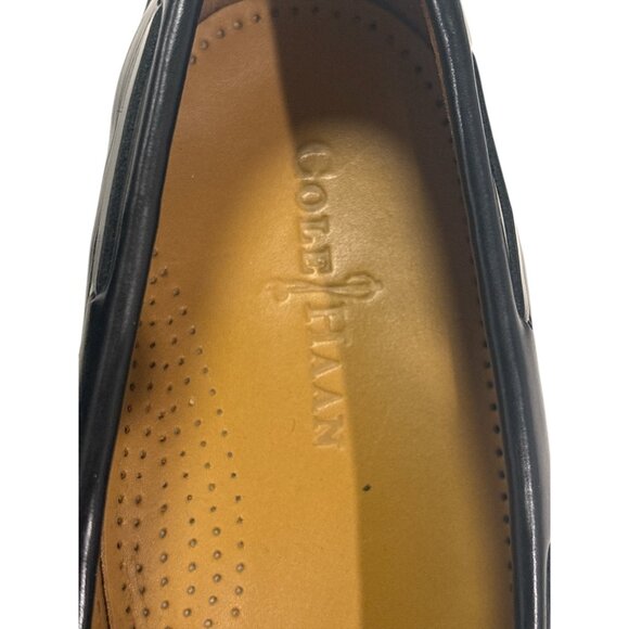 Cole Haan Men’s Black Leather Tassel Loafers Classic Dress Shoes 9.5 D - Picture 5 of 13